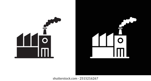 pollution icon Thin line flat illustration