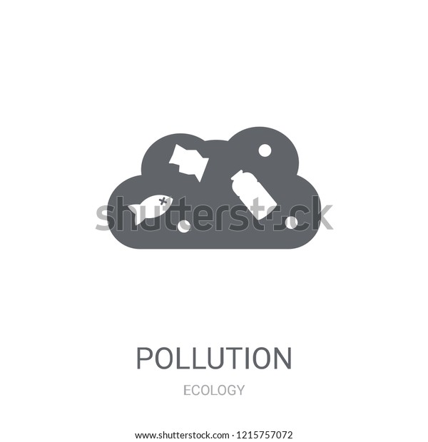 Pollution icon. Trendy Pollution logo\
concept on white background from Ecology collection. Suitable for\
use on web apps, mobile apps and print\
media.