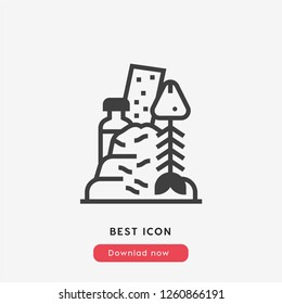 pollution icon vector