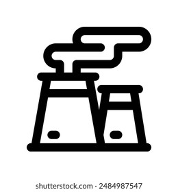 pollution icon. vector line icon for your website, mobile, presentation, and logo design.