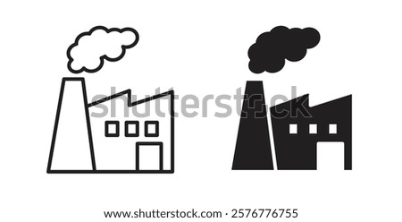 Pollution icons pack for ui designs
