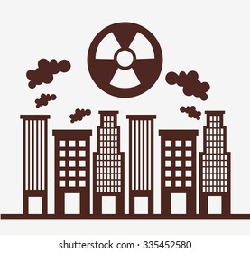 pollution from industry design, vector illustration eps10 graphic 
