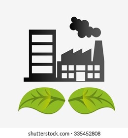 pollution from industry design, vector illustration eps10 graphic 