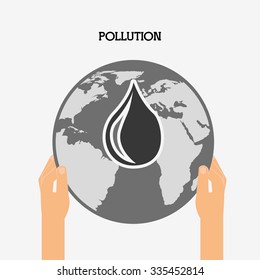pollution from industry design, vector illustration eps10 graphic 
