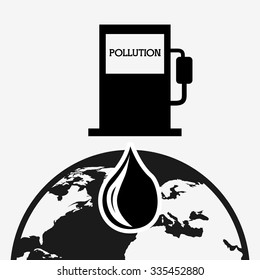 pollution from industry design, vector illustration eps10 graphic 