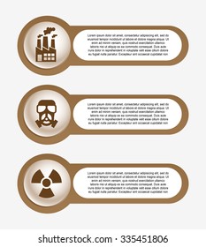 pollution infographics design, vector illustration eps10 graphic 