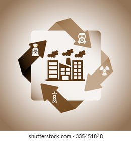 pollution infographics design, vector illustration eps10 graphic 
