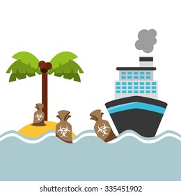 pollution infographics design, vector illustration eps10 graphic 