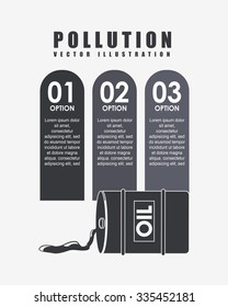 pollution infographics design, vector illustration eps10 graphic 