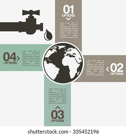 pollution infographics design, vector illustration eps10 graphic 
