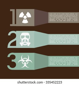 pollution infographics design, vector illustration eps10 graphic 