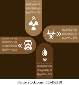 pollution infographics design, vector illustration eps10 graphic 