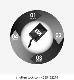 pollution infographics design, vector illustration eps10 graphic 