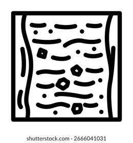 poluição microplásticos rio linha ícone vetor. poluição microplásticos rio sinal. isolado contorno símbolo ilustração preta