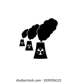 pollution from a nuclear power plant icon. Detailed icon of ecology signs icon. Premium quality graphic design. One of the collection icon for websites, web design, mobile app on white background