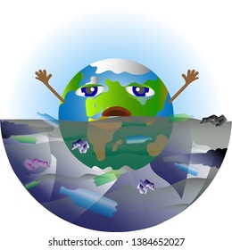 Pollution of the planet with plastic
