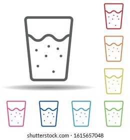 Pollution, river, waste line vector in multi color style icon. Simple thin line, outline vector of pollution icons for ui and ux, website or mobile application