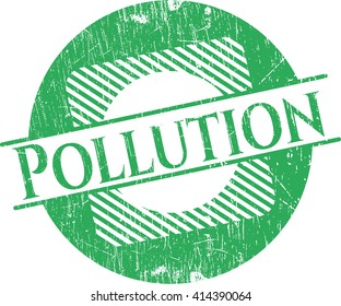 Estampilla de goma de contaminación