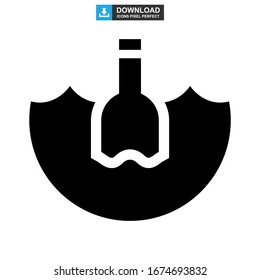 pollution sea icon or logo isolated sign symbol vector illustration - high quality black style vector icons
