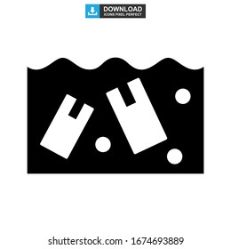 pollution sea icon or logo isolated sign symbol vector illustration - high quality black style vector icons
