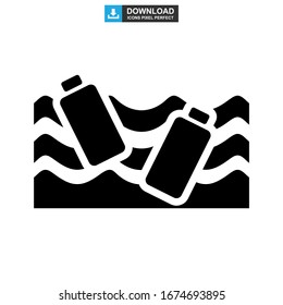 pollution sea icon or logo isolated sign symbol vector illustration - high quality black style vector icons
