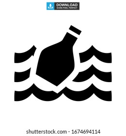 pollution sea icon or logo isolated sign symbol vector illustration - high quality black style vector icons
