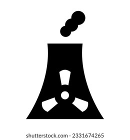 Icono De Glifo Vector De Contaminación Para Uso Personal Y Comercial.
