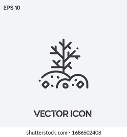 Pollution vector icon illustration. Ui/Ux. Premium quality.