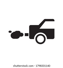 pollution vector icon logo design