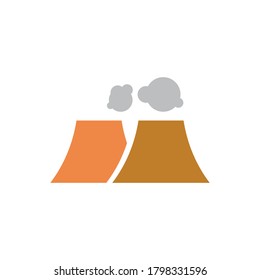 pollution vector icon logo design