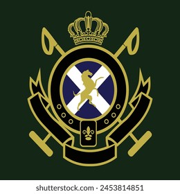 Polo Badge Template, Export embroidery badge vector.