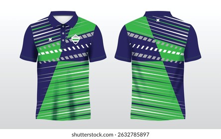 polo blue green t-shirt sport jersey design