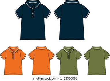 POLO FOR BOY VECTOR TEMPATE PATTERN