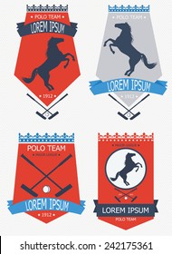 polo club logo set