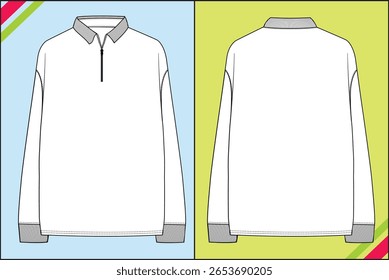 POLO COLLAR OVERSIZE SWEATSHIRT TEE