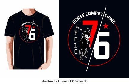 POLO COMPETITIONS  illustration, vectors, t-shirt graphics
