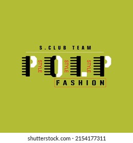 polo fashion Premium Vector illustration of a text graphic. suitable screen printing and DTF for the design boy outfit of t-shirts print, shirts, hoodiesand baba suit, kids cottons, etc.