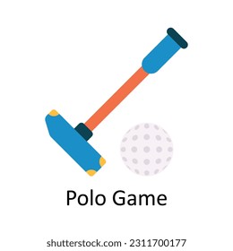 Polo Game Vector  Flat Icon Design illustration. Sports and games  Symbol on White background EPS 10 File