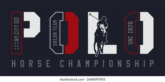 polo horse championship design graphic creative