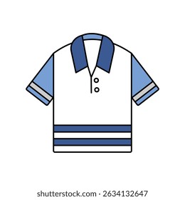 polo icon with white background vector stock illustration