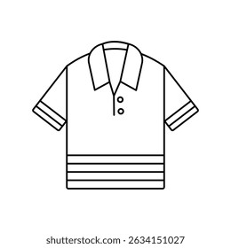 polo icon with white background vector stock illustration