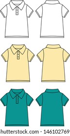 polo shirt for baby boy vector template