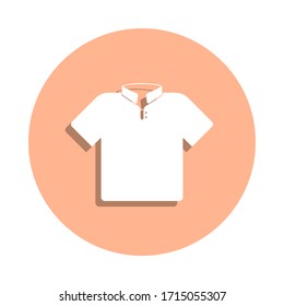 Polo shirt badge icon. Simple glyph, flat vector of clothes icons for ui and ux, website or mobile application