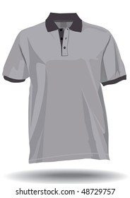 Polo shirt with collar.