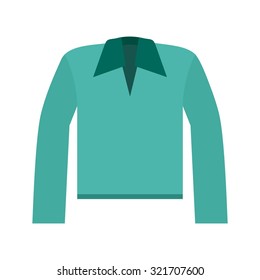 Polo, shirt, collar icon vector image. Can also be used for clothes and fashion. Suitable for web apps, mobile apps and print media.