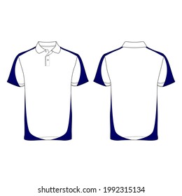 641 Navy blue polo shirt template Images, Stock Photos & Vectors ...