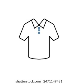 polo shirt concept line icon. Simple element illustration. polo shirt concept outline symbol design.