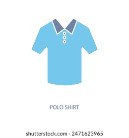 polo shirt concept line icon. Simple element illustration. polo shirt concept outline symbol design.