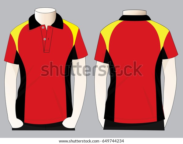 red black and yellow shirt