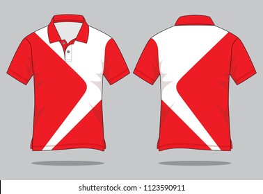 
Polo Shirt Design (Red/White)